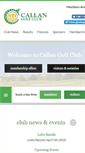 Mobile Screenshot of callangolfclub.com