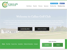 Tablet Screenshot of callangolfclub.com